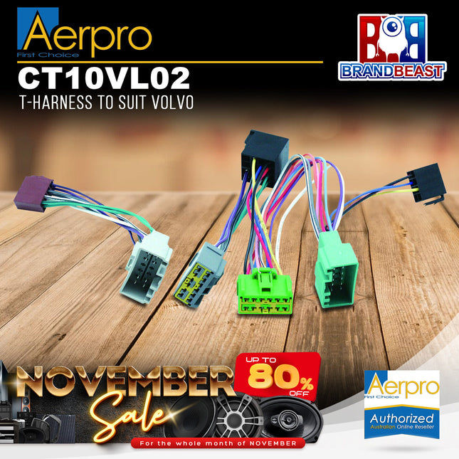 Aerpro CT10VL02 T-Harness to Suit Volvo