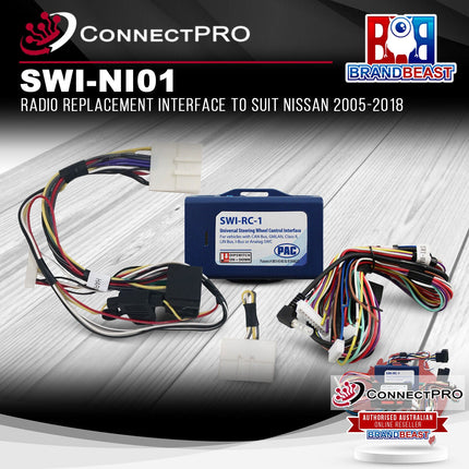 ConnectPRO SWI-NI01 Radio Replacement Interface To Suit Nissan 2005-2018