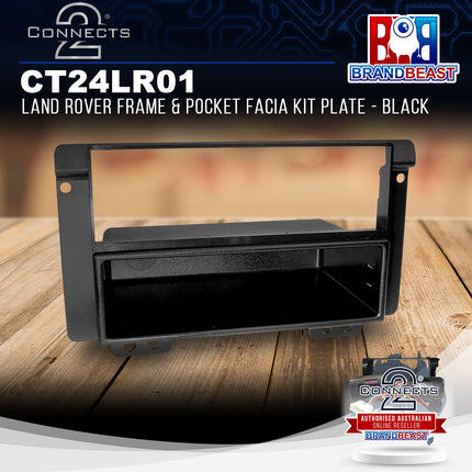 Connects2 CT24LR01 Land Rover Frame &amp; Pocket Facia Kit Plate - Black