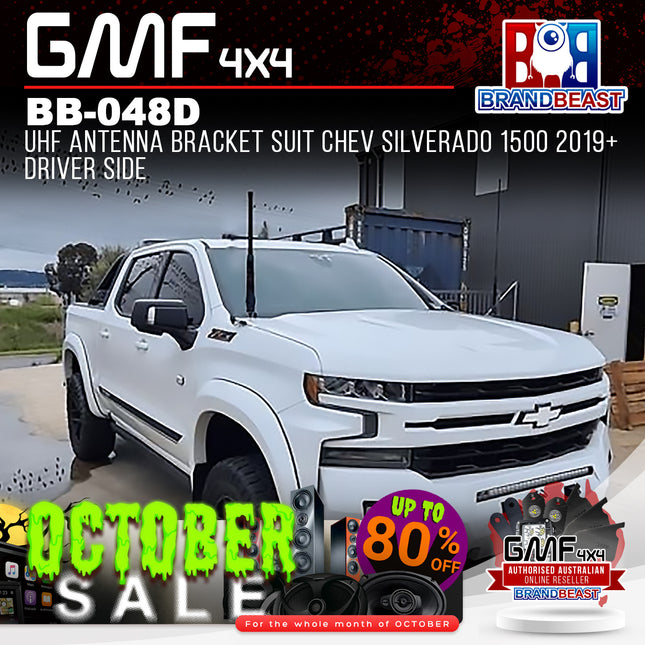 GMF4X4 BB-048D UHF Antenna Bracket Suit Chev Silverado 1500 2019+ Driver Side