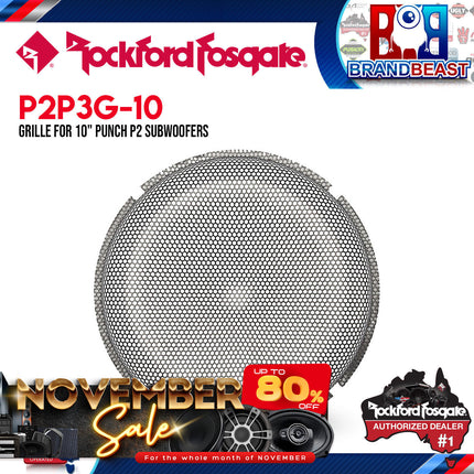 Rockford Fosgate P2P3G-10 10" Stamped Mesh Grille Insert