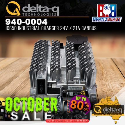 Delta-Q 940-0004 IC650 24V/21A Industrial Battery Charger CANBUS
