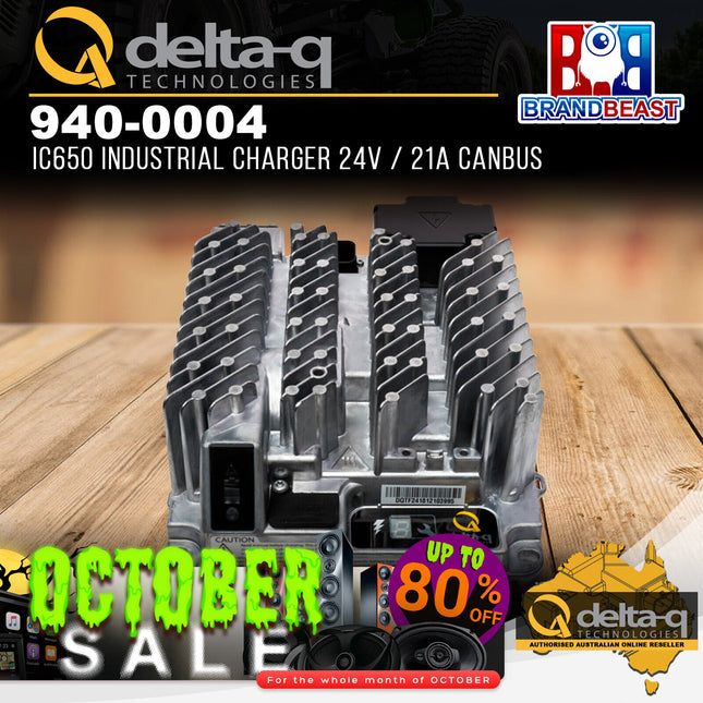 Delta-Q 940-0004 IC650 24V/21A Industrial Battery Charger CANBUS