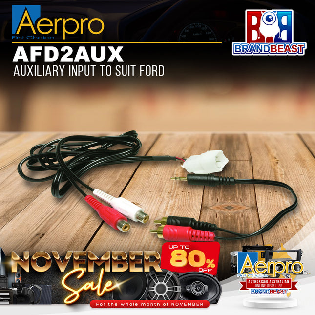 Aerpro AFD2AUX Auxiliary Input Suit Ford Falcon & Territory