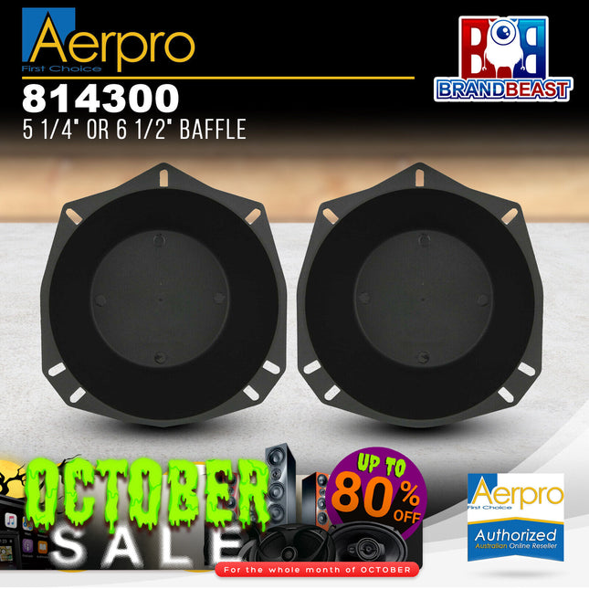 Aerpro 814300 5 1/4" to 6 1/2" Speaker Baffle