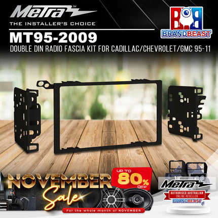 Metra MT95-2009 2DIN Radio Facia Kit For GM Cadillac/Chevrolet/GMC/Hummer/Suzuki