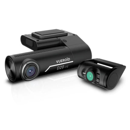 Vueroid D20-F2 Full HD Front and Rear 2-Channel Dash Cam with ADAS