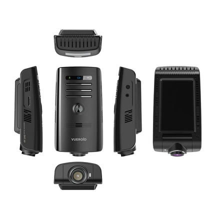 Vueroid D21-4K Ultra HD Front and Rear 2-Channel Dash Cam with ADAS