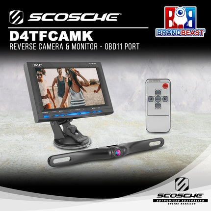 Scosche D4TFCAMK Reverse Camera & Monitor - OBD11 Port