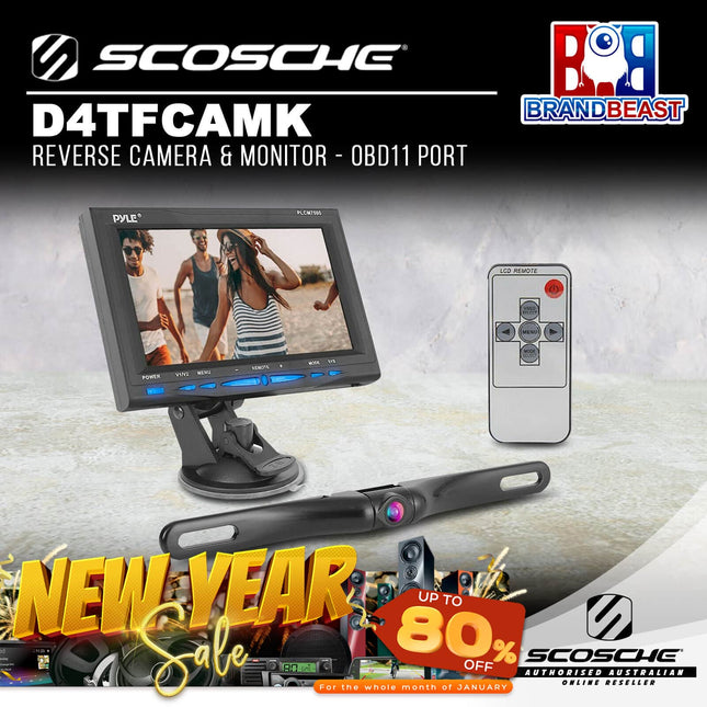 Scosche D4TFCAMK Reverse Camera &amp; Monitor - OBD11 Port