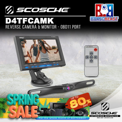 Scosche D4TFCAMK Reverse Camera & Monitor - OBD11 Port