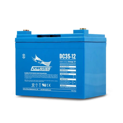 Fullriver DC35-12A DC Series 12V 35Ah AGM Deep Cycle Heavy Duty Battery