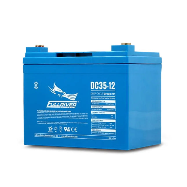 Fullriver DC35-12A DC Series 12V 35Ah AGM Deep Cycle Heavy Duty Battery