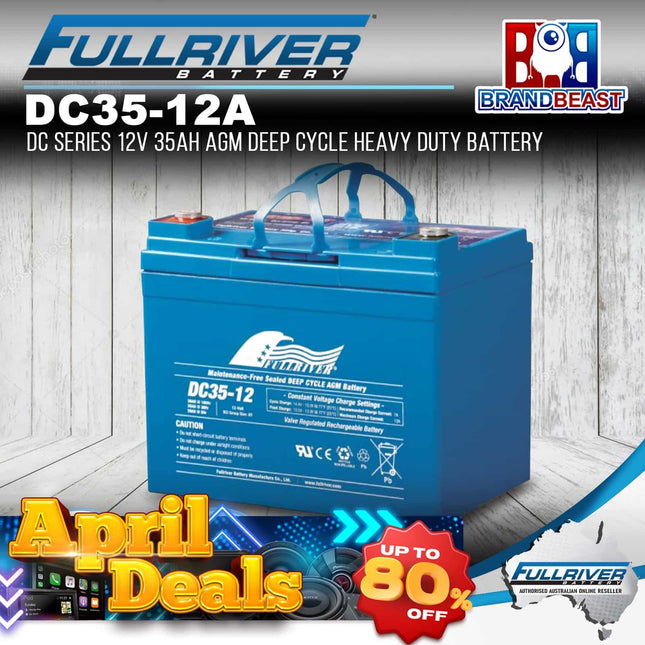 Fullriver DC35-12A DC Series 12V 35Ah AGM Deep Cycle Heavy Duty Battery