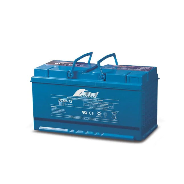 Fullriver DC80-12 DC Series 12V 80Ah AGM Deep Cycle Heavy Duty Battery
