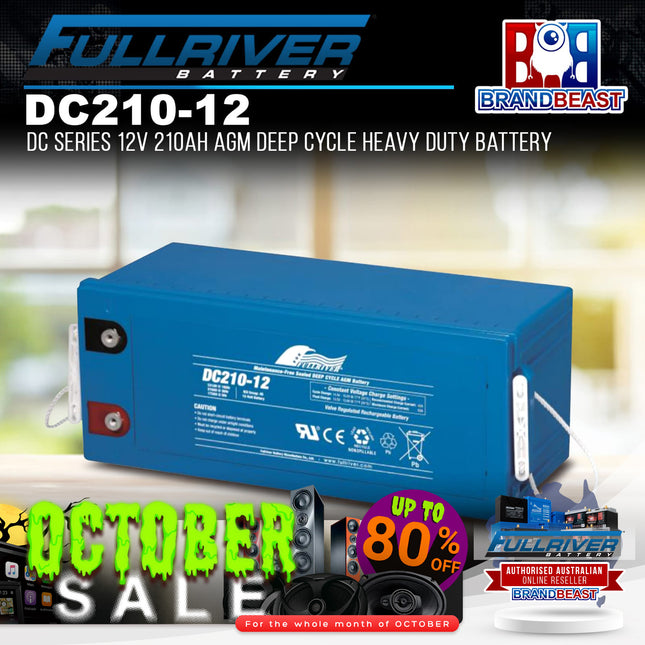 Fullriver DC210-12 DC Series 12V 210Ah AGM Deep Cycle Heavy Duty Battery