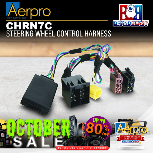 Aerpro CHRN7C Steering Wheel Control Harness Suit Renault With Dash Display