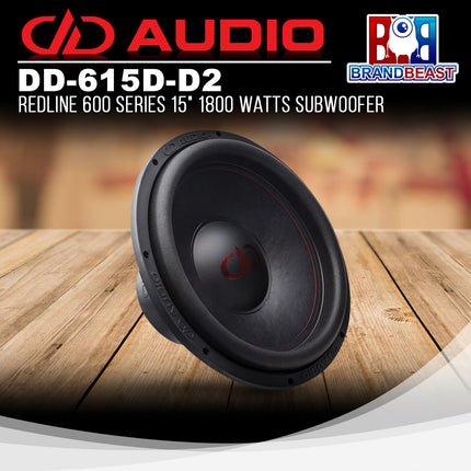 DD Audio 615D-D2 Redline 600 Series 15" 1800 Watts Subwoofer