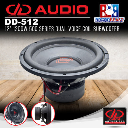 DD Audio DD-512 12" 1200W 500 Series DVC Subwoofer