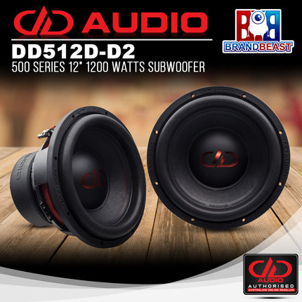 DD Audio DD-512D-D4 500 Series 12" 1200 Watts Power Tuned Subwoofer