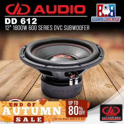 DD Audio DD-612 12" 1800W 600 Series DVC Subwoofer