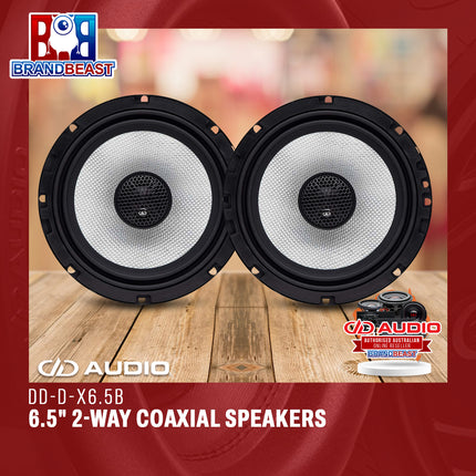 DD Audio DD-D-X6.5B 6.5" 2-Way Coaxial Speakers