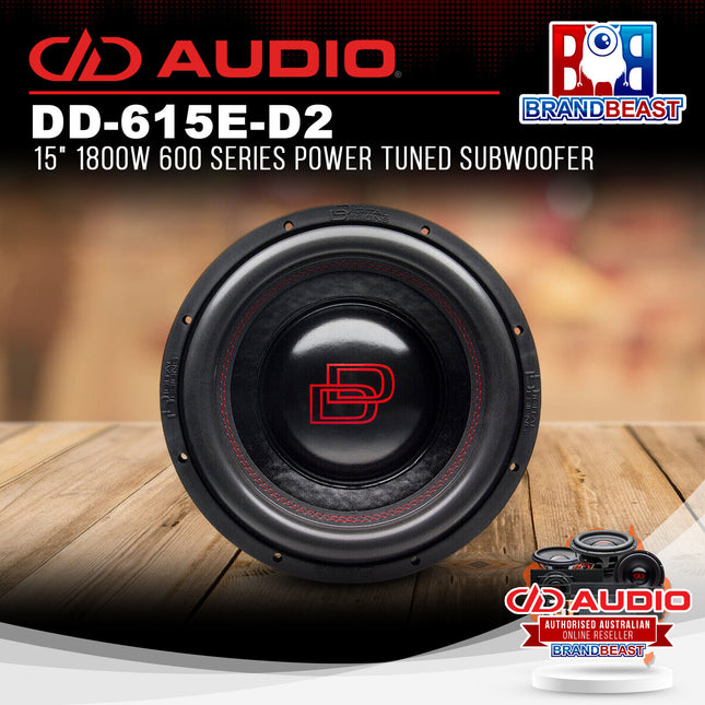 DD Audio DD-615E-D2 15" 1800W 600 Series Power Tuned Subwoofer