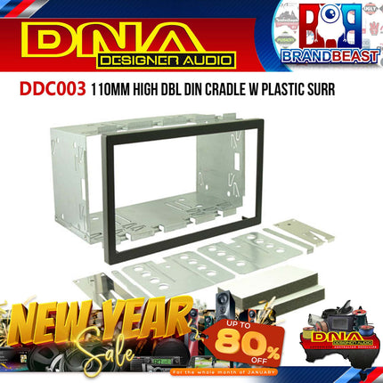 DNA DDC003 110mm High Double Din Cradle with Plastic Surround