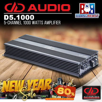 DD Audio DD-D5.1000 5-Channel 1000 Watts Amplifier