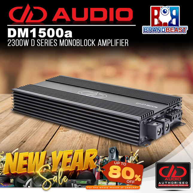 DD Audio DM1500a 2300W D Series Monoblock Amplifier