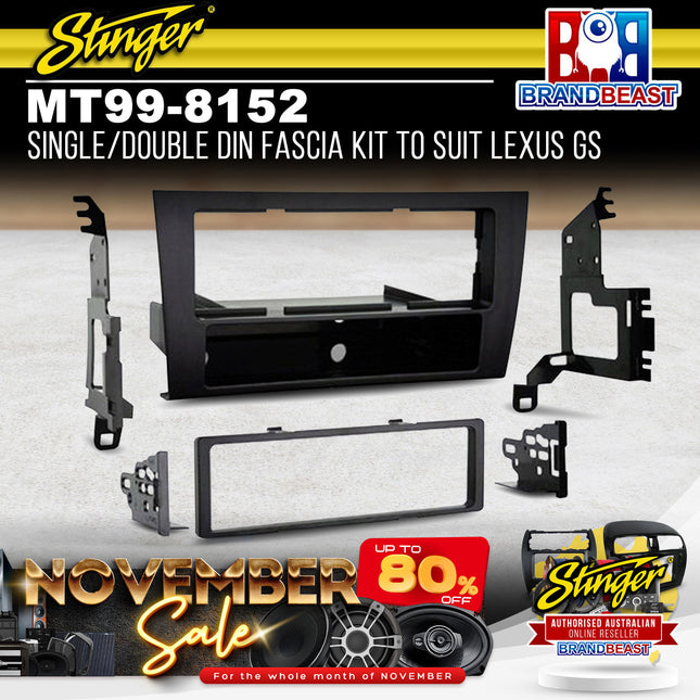 Metra MT99-8152 Single/Double DIN Radio Fascia Kit Suit Lexus GS 1998 - 2006