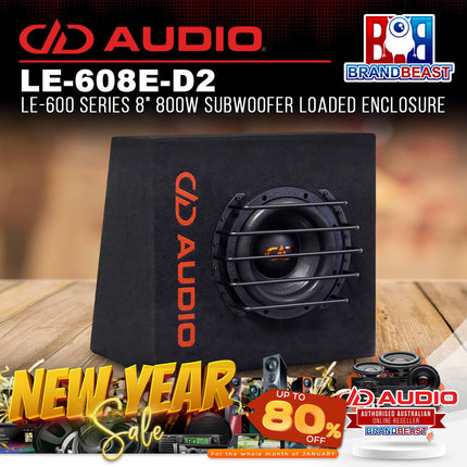 DD Audio DD-LE-608E-D2 LE-600 Series 8" 800W Subwoofer Loaded Enclosure