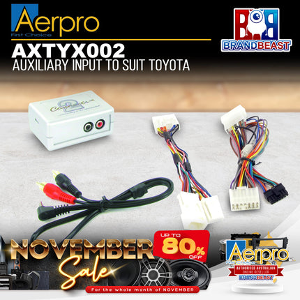 Aerpro AXTYX002 Auxiliary Input To Suit Toyota