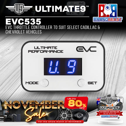 Ultimate9 EVC535 EVC Throttle Controller to Suit Select Cadillac & Chevrolet Vehicles