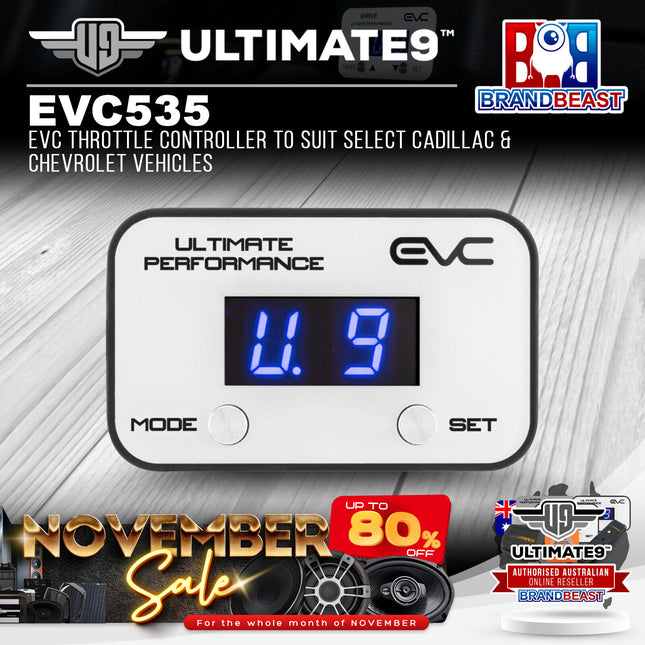 Ultimate9 EVC535 EVC Throttle Controller to Suit Select Cadillac & Chevrolet Vehicles