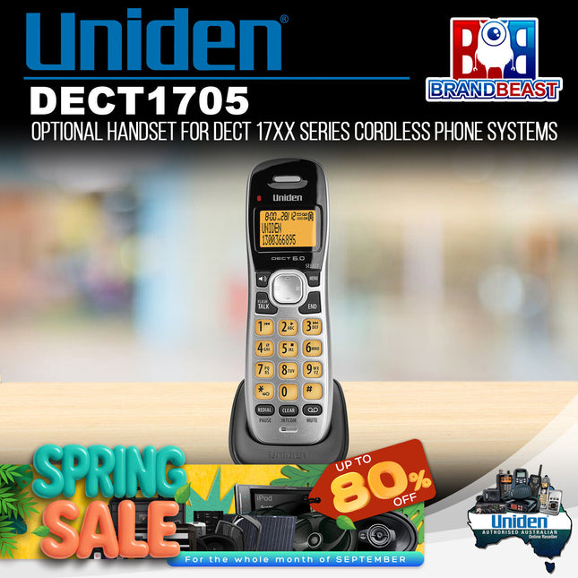 Uniden DECT1705 Optional Handset for DECT 17xx Series Cordless Phone Systems