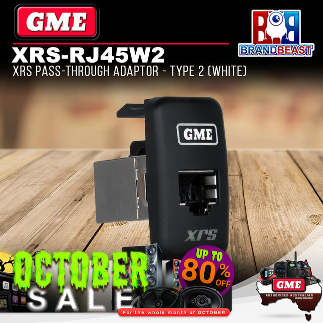 GME XRS-RJ45W2 XRS Pass-through Adaptor - Type 2 (White)