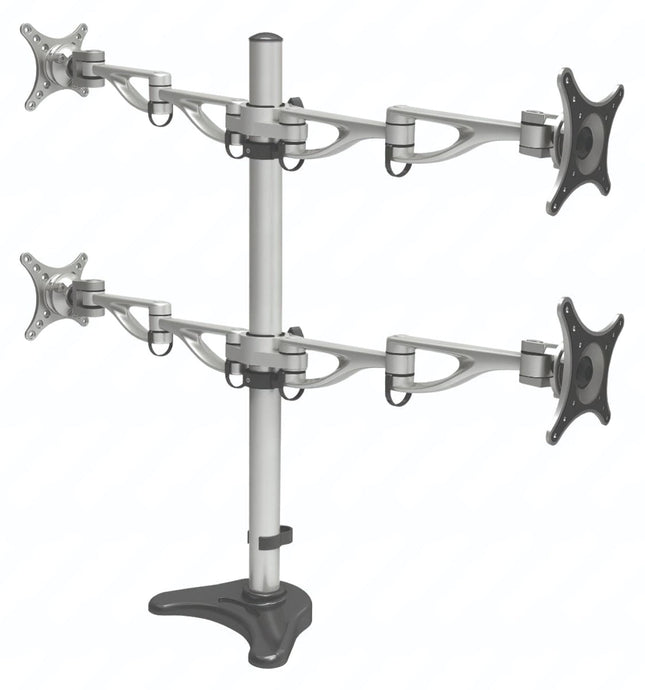 LOCTEK DLB204 Four LCD Screen Dual Arm Desktop Mount