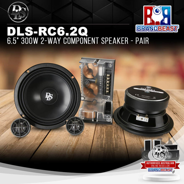 DLS Audio DLS-RC6.2Q 6.5" 300W 2-Way Component Speaker - Pair