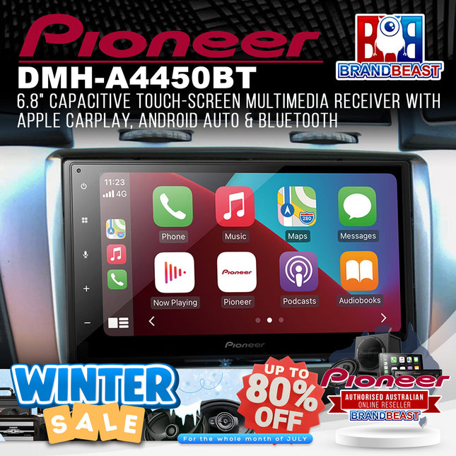 Pioneer DMH-A4450BT Apple CarPlay & Android™ Auto Head Unit