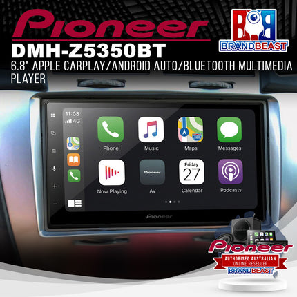 Pioneer DMH-Z5350BT 6.8" Apple CarPlay/Android Auto/Bluetooth Multimedia Player