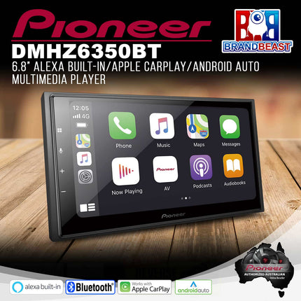 Pioneer DMH-Z6350BT 6.8‚Äù Alexa/Apple CarPlay/Android Auto Multimedia Player