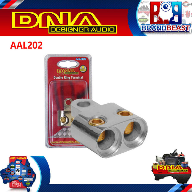 DNA 0 Gauge Ring Terminal Double Input