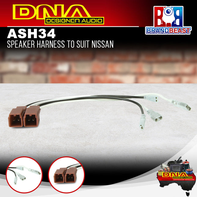 DNA ASH34 Speaker Harness To Suit Nissan