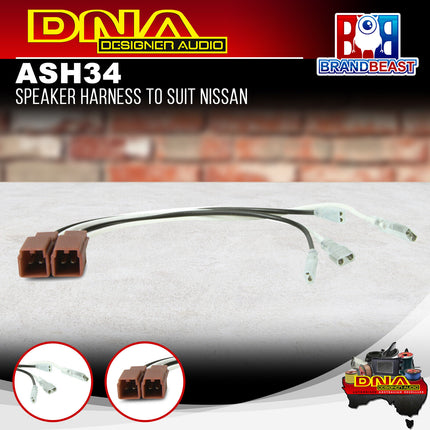 DNA ASH34 Speaker Harness To Suit Nissan
