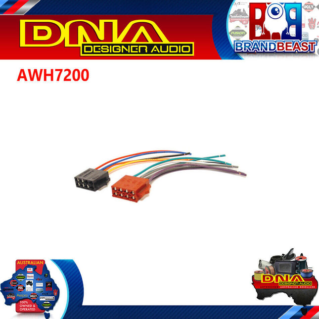 DNA AWH7200 Female ISO to Bare Wire Harness