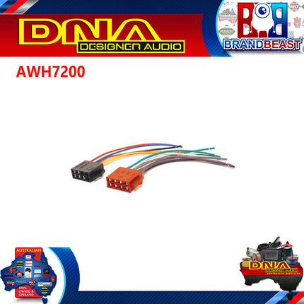 DNA AWH7200 Female ISO to Bare Wire Harness