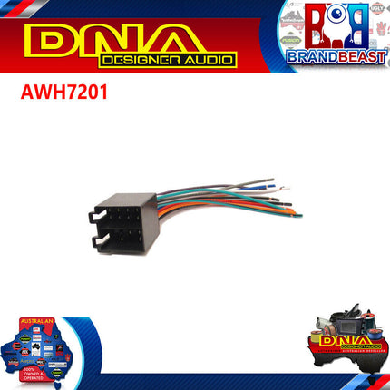 DNA AWH7201 Male ISO to Bare Wire Harness