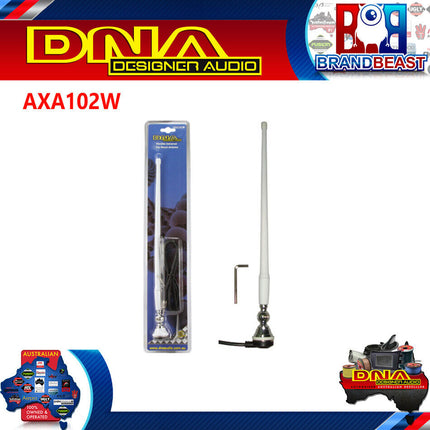 DNA AXA102W AM/FM Flexible Antenna - White