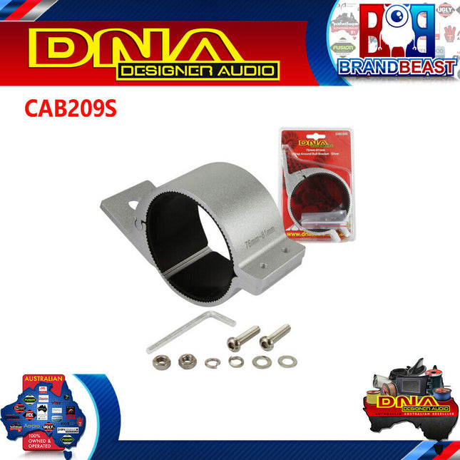 DNA CAB209S 76mm-81mm Wrap Around Bull Bar Bracket - Silver